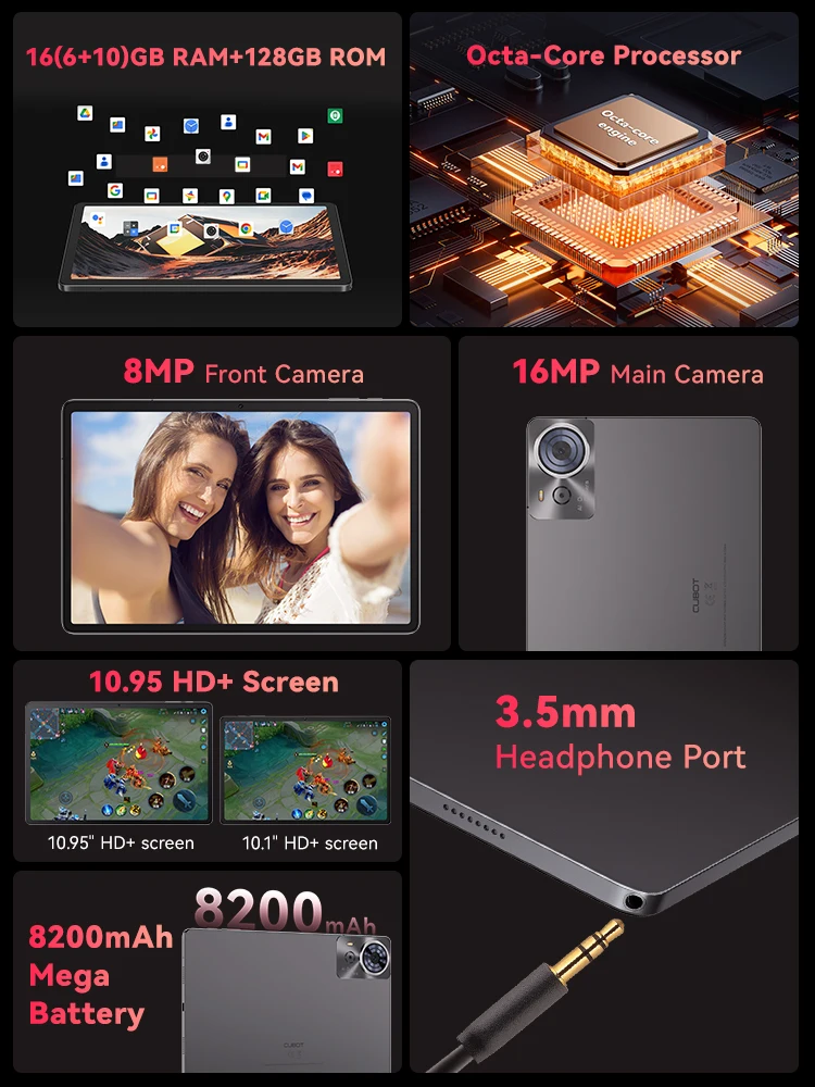 Планшет Cubot Tab 70 10.95" 6/128ГБ